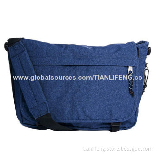Double Denim Messenger Bag for Sports, Western Style